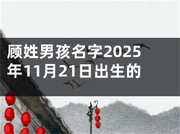 顾姓男孩名字2025年11月21日出生的