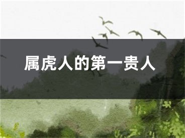 属虎人的第一贵人
