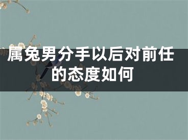 属兔男分手以后对前任的态度如何