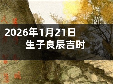 2026年1月21日生子良辰吉时