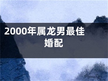 2000年属龙男最佳婚配
