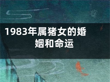 1983年属猪女的婚姻和命运