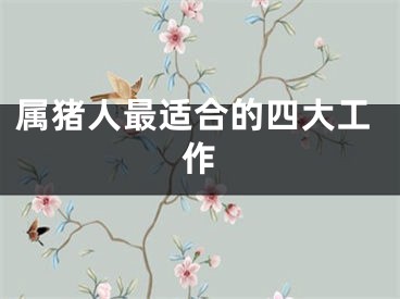 属猪人最适合的四大工作