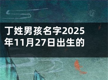 丁姓男孩名字2025年11月27日出生的