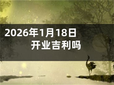 2026年1月18日开业吉利吗