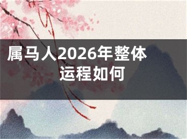 属马人2026年整体运程如何