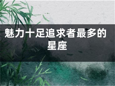 魅力十足追求者最多的星座