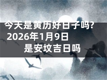 今天是黄历好日子吗? 2026年1月9日是安坟吉日吗