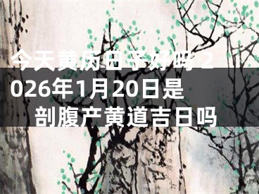 今天黄历日子好吗 2026年1月20日是剖腹产黄道吉日吗