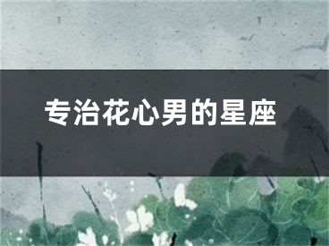 专治花心男的星座