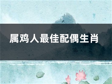属鸡人最佳配偶生肖