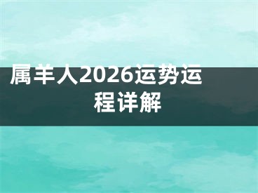 属羊人2026运势运程详解