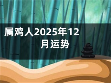 属鸡人2025年12月运势