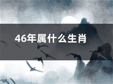 46年属什么生肖