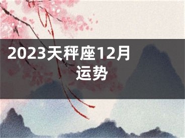 2023天秤座12月运势