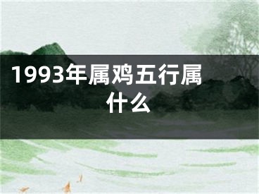 1993年属鸡五行属什么