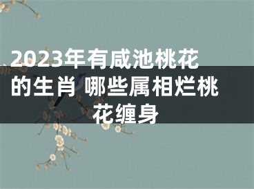 2023年有咸池桃花的生肖 哪些属相烂桃花缠身