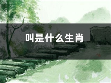 叫是什么生肖