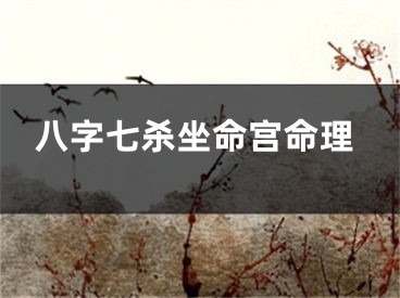 八字七杀坐命宫命理