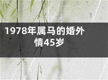 1978年属马的婚外情45岁