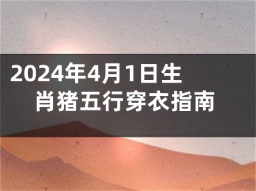 2024年4月1日生肖猪五行穿衣指南