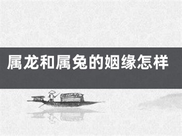 属龙和属兔的姻缘怎样