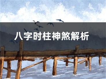 八字时柱神煞解析