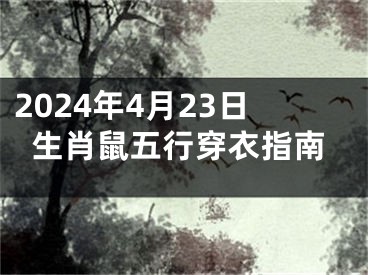 2024年4月23日生肖鼠五行穿衣指南