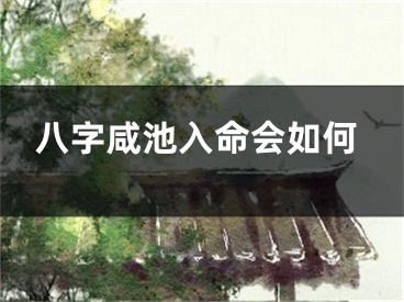 八字咸池入命会如何