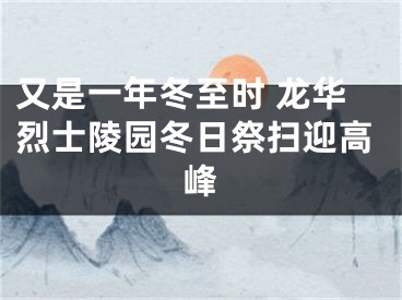 又是一年冬至时 龙华烈士陵园冬日祭扫迎高峰