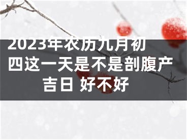 2023年农历九月初四这一天是不是剖腹产吉日 好不好