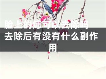 脸上的痣可以去除吗 去除后有没有什么副作用