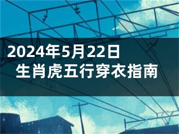 2024年5月22日生肖虎五行穿衣指南