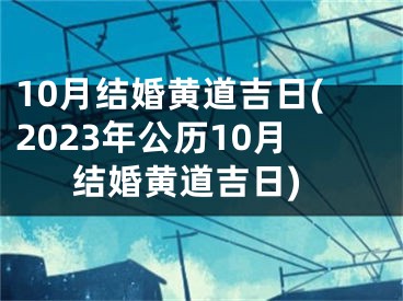 10月结婚黄道吉日(2023年公历10月结婚黄道吉日)