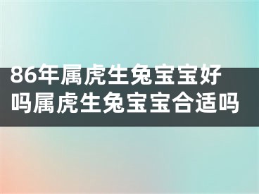 86年属虎生兔宝宝好吗属虎生兔宝宝合适吗