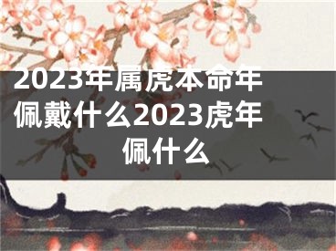 2023年属虎本命年佩戴什么2023虎年佩什么