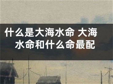 什么是大海水命 大海水命和什么命最配