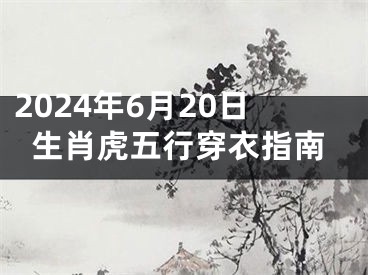 2024年6月20日生肖虎五行穿衣指南