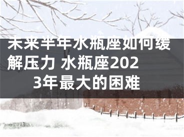 未来半年水瓶座如何缓解压力 水瓶座2023年最大的困难