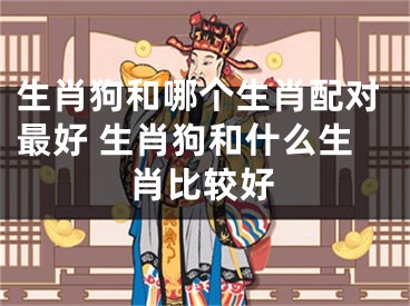生肖狗和哪个生肖配对最好 生肖狗和什么生肖比较好