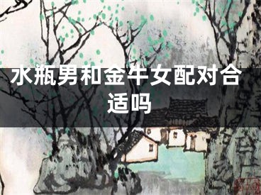 水瓶男和金牛女配对合适吗