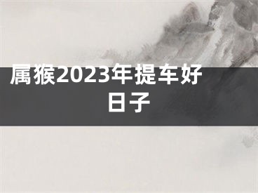 属猴2023年提车好日子