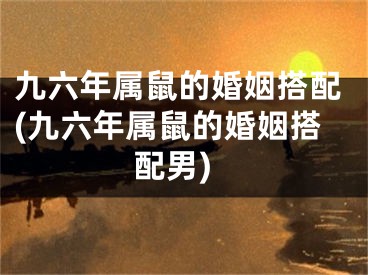 九六年属鼠的婚姻搭配(九六年属鼠的婚姻搭配男)