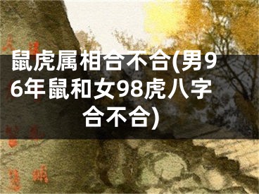 鼠虎属相合不合(男96年鼠和女98虎八字合不合)